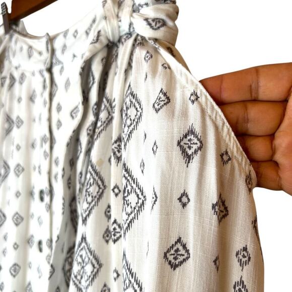 Moon River for Anthropologie Printed Tie-Waist Midi Skirt Women's Medium - Picture 8 of 16